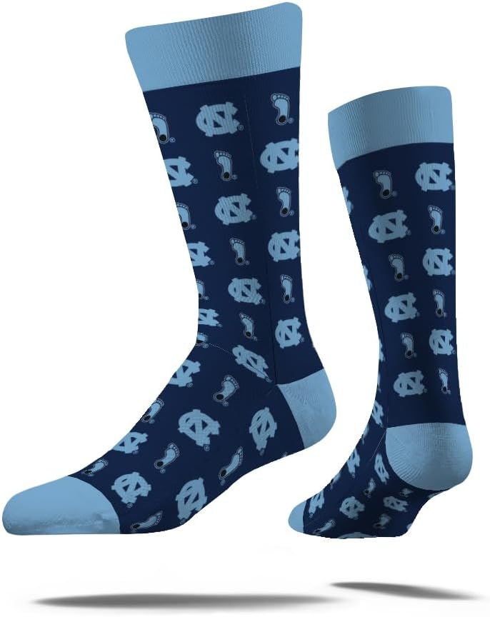 Strideline Store NCAA Mens Repeat Logo Dress Socks-Team Colors-One Size Fits Most -M/L (8-12) - Image 1